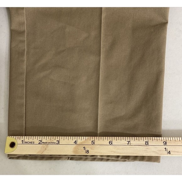 Vintage Duxbak Mens Pants Size 38x30 (36x29) Khaki Straight Pleated Pockets - Picture 11 of 13